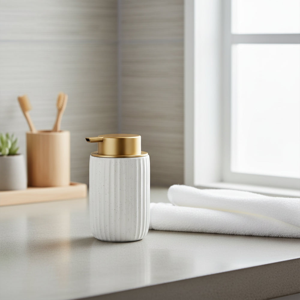 LUCENTE Tvåldispenser keramik